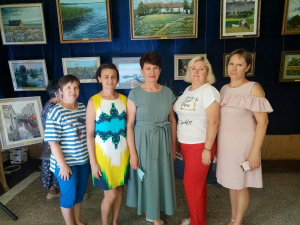 На выставке картин А. Котенёва